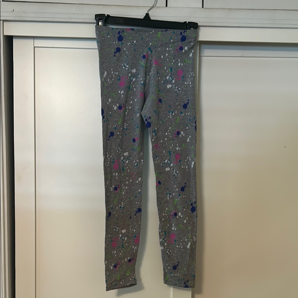 Champion Kids Leggings with Gray and Colorful Splashes